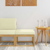 Outdoor Hocker Lite Drewno Akacji Biały