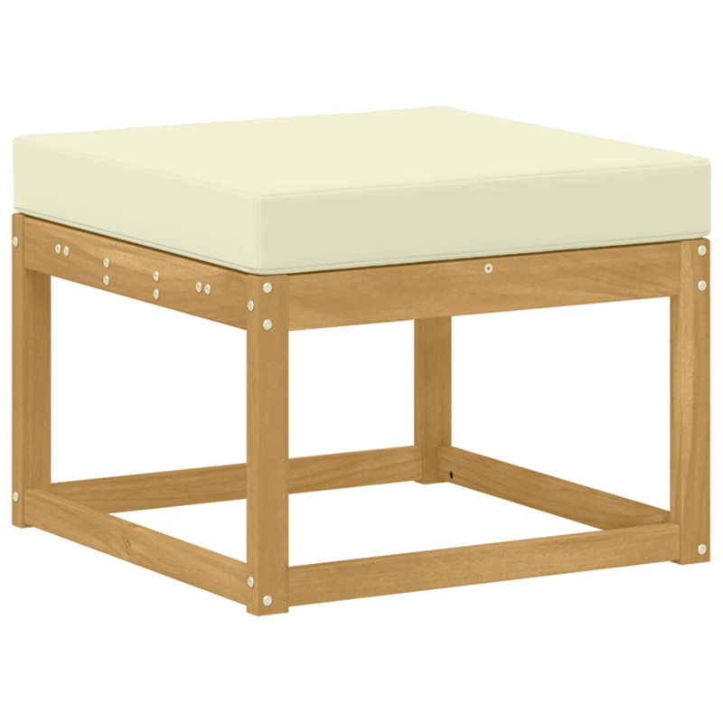 Outdoor Hocker Lite Drewno Akacji Biały