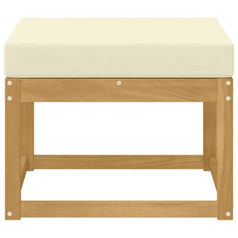 Outdoor Hocker Lite Drewno Akacji Biały