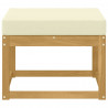 Outdoor Hocker Lite Drewno Akacji Biały