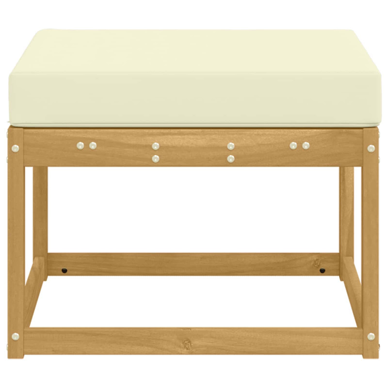 Outdoor Hocker Lite Drewno Akacji Biały