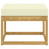 Outdoor Hocker Lite Drewno Akacji Biały