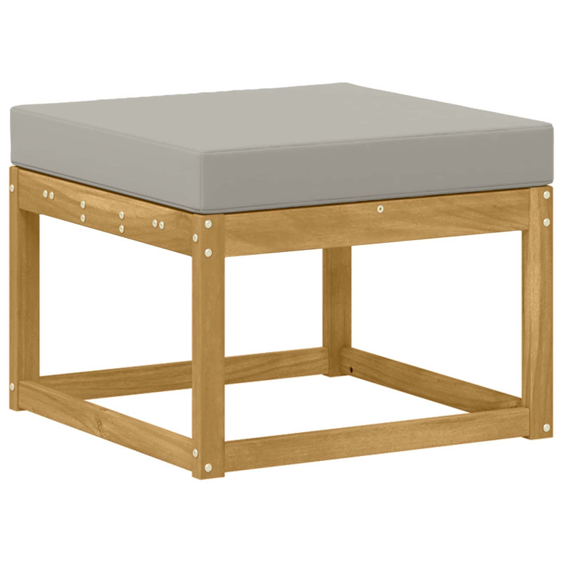 Outdoor Hocker Lite Drewno Akacji Biały