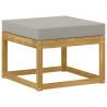 Outdoor Hocker Lite Drewno Akacji Biały