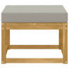 Outdoor Hocker Lite Drewno Akacji Biały