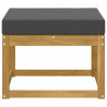 Outdoor Hocker Lite Drewno Akacji Biały