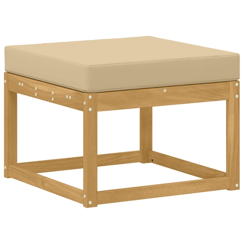 Outdoor Hocker Lite Drewno Akacji Biały