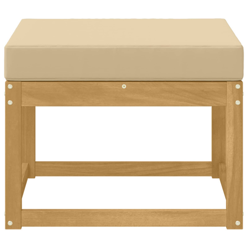 Outdoor Hocker Lite Drewno Akacji Biały