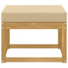 Outdoor Hocker Lite Drewno Akacji Biały
