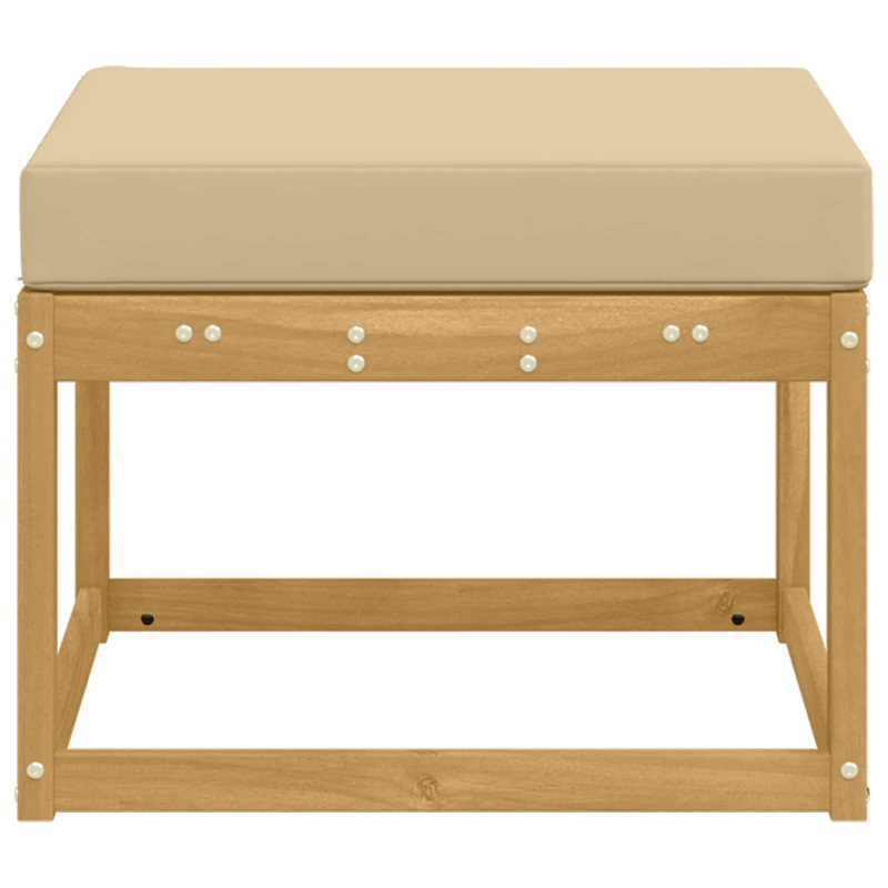 Outdoor Hocker Lite Drewno Akacji Biały