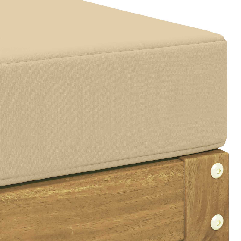 Outdoor Hocker Lite Drewno Akacji Biały