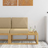 Sofa końcowa na zewnątrz z poduszką Biały 91 x 63 x 73 cm