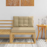 Środkowa sofa ogrodowa Poliester Biały