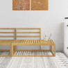 Sofa końcowa na zewnątrz Biały 115 x 83 x 73 cm