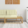 Sofa końcowa na zewnątrz Biały 115 x 83 x 73 cm Poliester