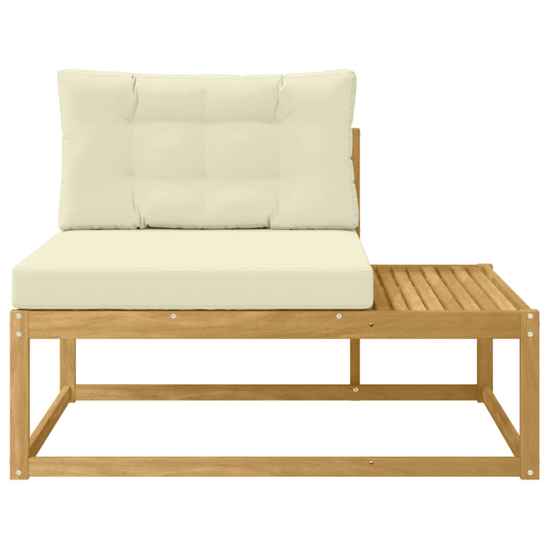 Sofa końcowa na zewnątrz Biały 115 x 83 x 73 cm Poliester