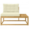 Sofa końcowa na zewnątrz Biały 115 x 83 x 73 cm Poliester