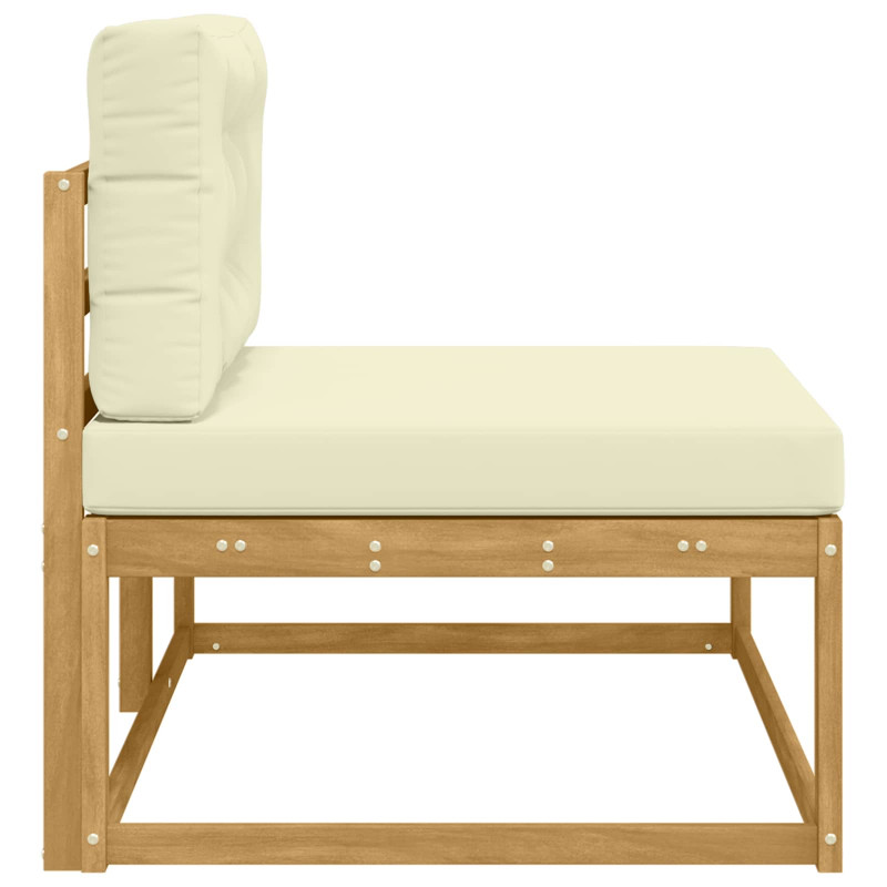 Sofa końcowa na zewnątrz Biały 115 x 83 x 73 cm Poliester