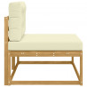 Sofa końcowa na zewnątrz Biały 115 x 83 x 73 cm Poliester