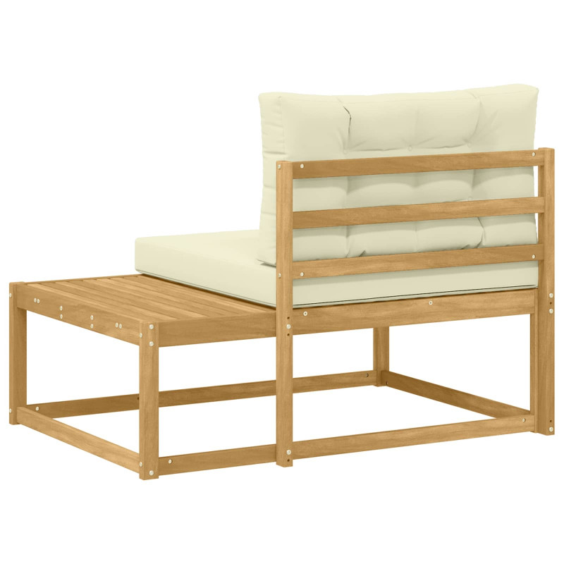 Sofa końcowa na zewnątrz Biały 115 x 83 x 73 cm Poliester