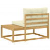 Sofa końcowa na zewnątrz Biały 115 x 83 x 73 cm Poliester