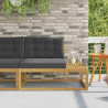 Sofa końcowa na zewnątrz Biały 115 x 83 x 73 cm Poliester