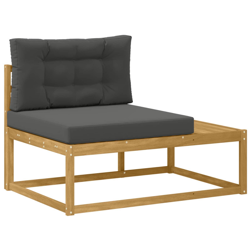 Sofa końcowa na zewnątrz Biały 115 x 83 x 73 cm Poliester