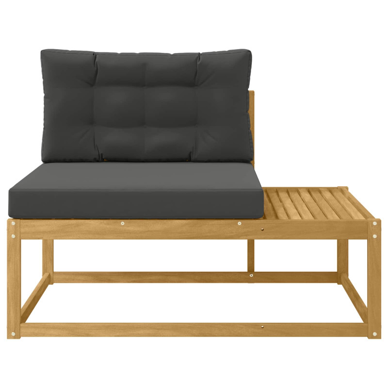 Sofa końcowa na zewnątrz Biały 115 x 83 x 73 cm Poliester