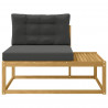 Sofa końcowa na zewnątrz Biały 115 x 83 x 73 cm Poliester