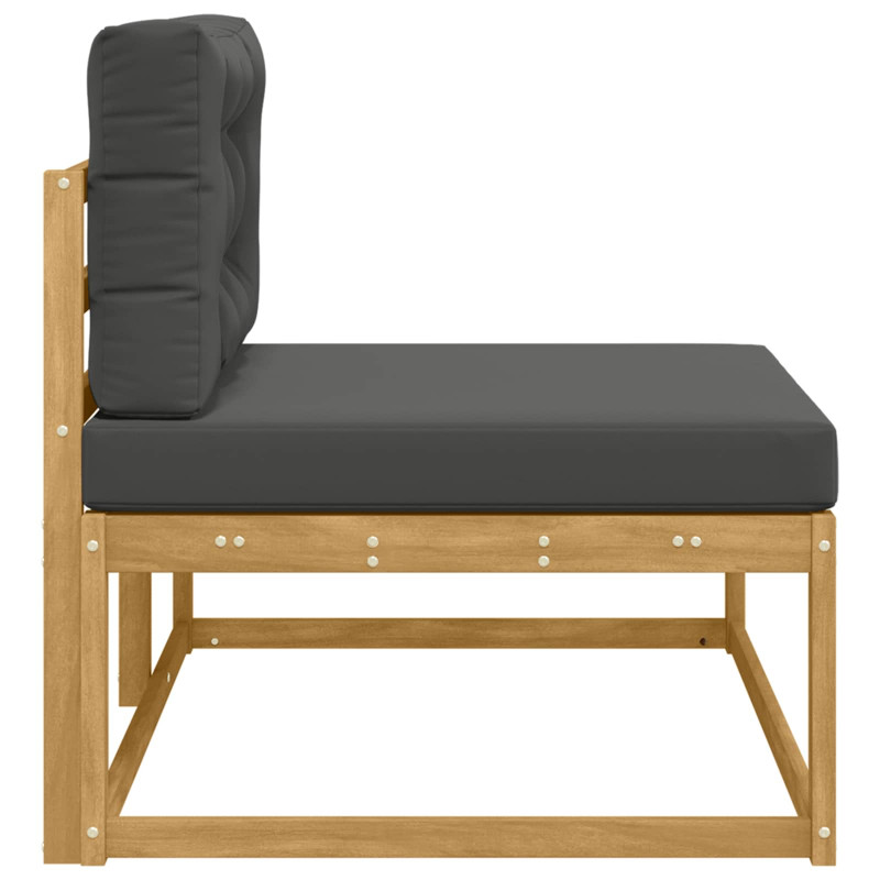 Sofa końcowa na zewnątrz Biały 115 x 83 x 73 cm Poliester