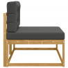 Sofa końcowa na zewnątrz Biały 115 x 83 x 73 cm Poliester