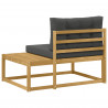 Sofa końcowa na zewnątrz Biały 115 x 83 x 73 cm Poliester