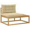 Sofa końcowa na zewnątrz Biały 115 x 83 x 73 cm Poliester