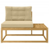Sofa końcowa na zewnątrz Biały 115 x 83 x 73 cm Poliester