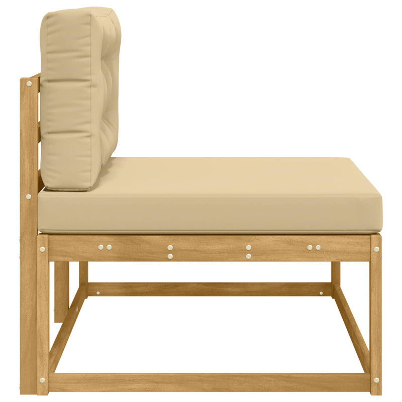 Sofa końcowa na zewnątrz Biały 115 x 83 x 73 cm Poliester
