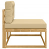 Sofa końcowa na zewnątrz Biały 115 x 83 x 73 cm Poliester