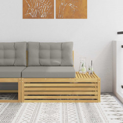 Sofa końcowa na zewnątrz z poduszką Biały 115 x 83 x 73 cm