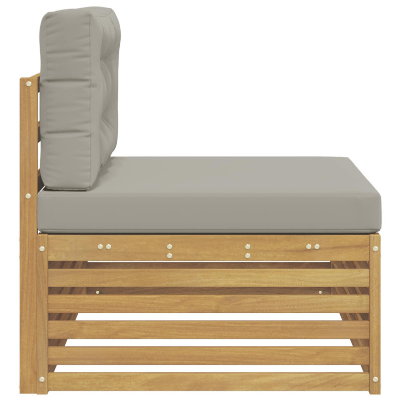 Sofa końcowa na zewnątrz z poduszką Biały 115 x 83 x 73 cm