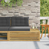 Sofa końcowa na zewnątrz z poduszką Biały 115 x 83 x 73 cm