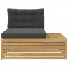 Sofa końcowa na zewnątrz z poduszką Biały 115 x 83 x 73 cm