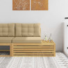Sofa końcowa na zewnątrz z poduszką Biały 115 x 83 x 73 cm