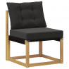Środkowa sofa ogrodowa Lite drewno akacjowe i tkanina tekstylna