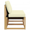 2 Sztuka Środkowa sofa ogrodowa