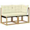 Modułowa sofa na zewnątrz z poduszką 2 Sztuka Biały