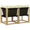 Modułowa sofa na zewnątrz z poduszką 2 Sztuka Biały