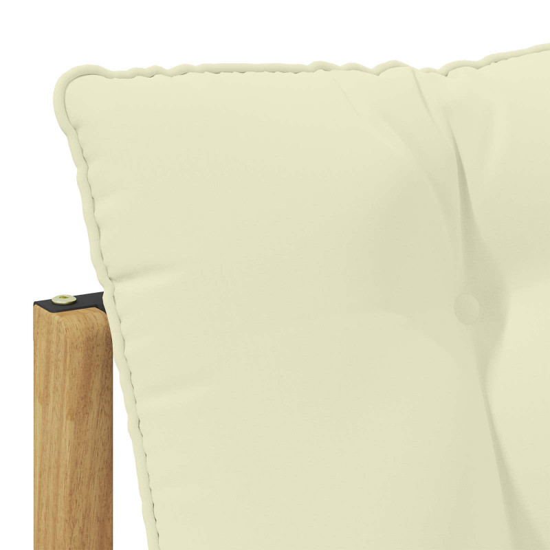 Modułowa sofa na zewnątrz z poduszką 2 Sztuka Biały