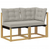 Modułowa sofa na zewnątrz z poduszką 2 Sztuka Biały