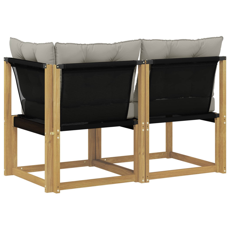 Modułowa sofa na zewnątrz z poduszką 2 Sztuka Biały