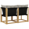 Modułowa sofa na zewnątrz z poduszką 2 Sztuka Biały