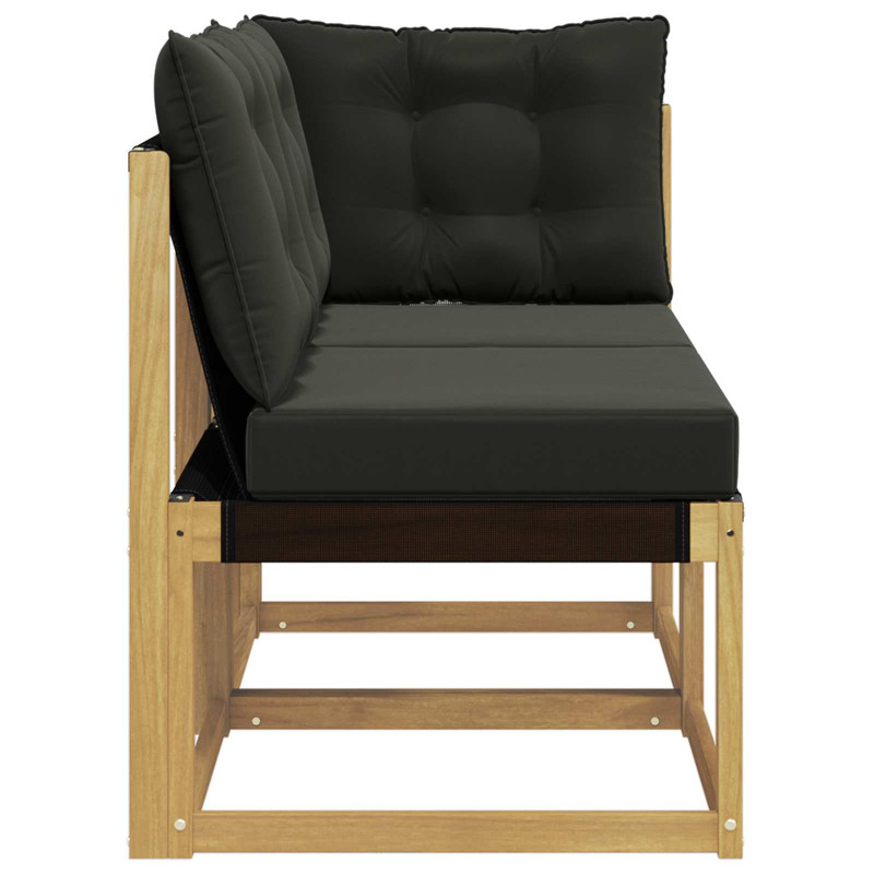 Modułowa sofa na zewnątrz z poduszką 2 Sztuka Biały
